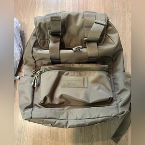 Dagne Dover Brooklyn Flap Top Backpack in Moss Green 13"L x 6.25"W x 16.75"H